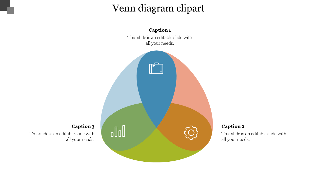 Stunning Venn Diagram ClipArt PowerPoint Templates